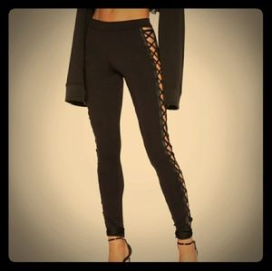 FENTY lace up leggings